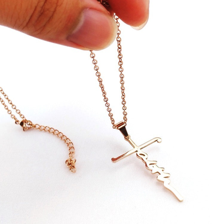 Faith Cross Necklace