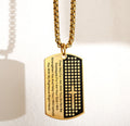 Dog Tag Bible Verse Necklace & Pendant