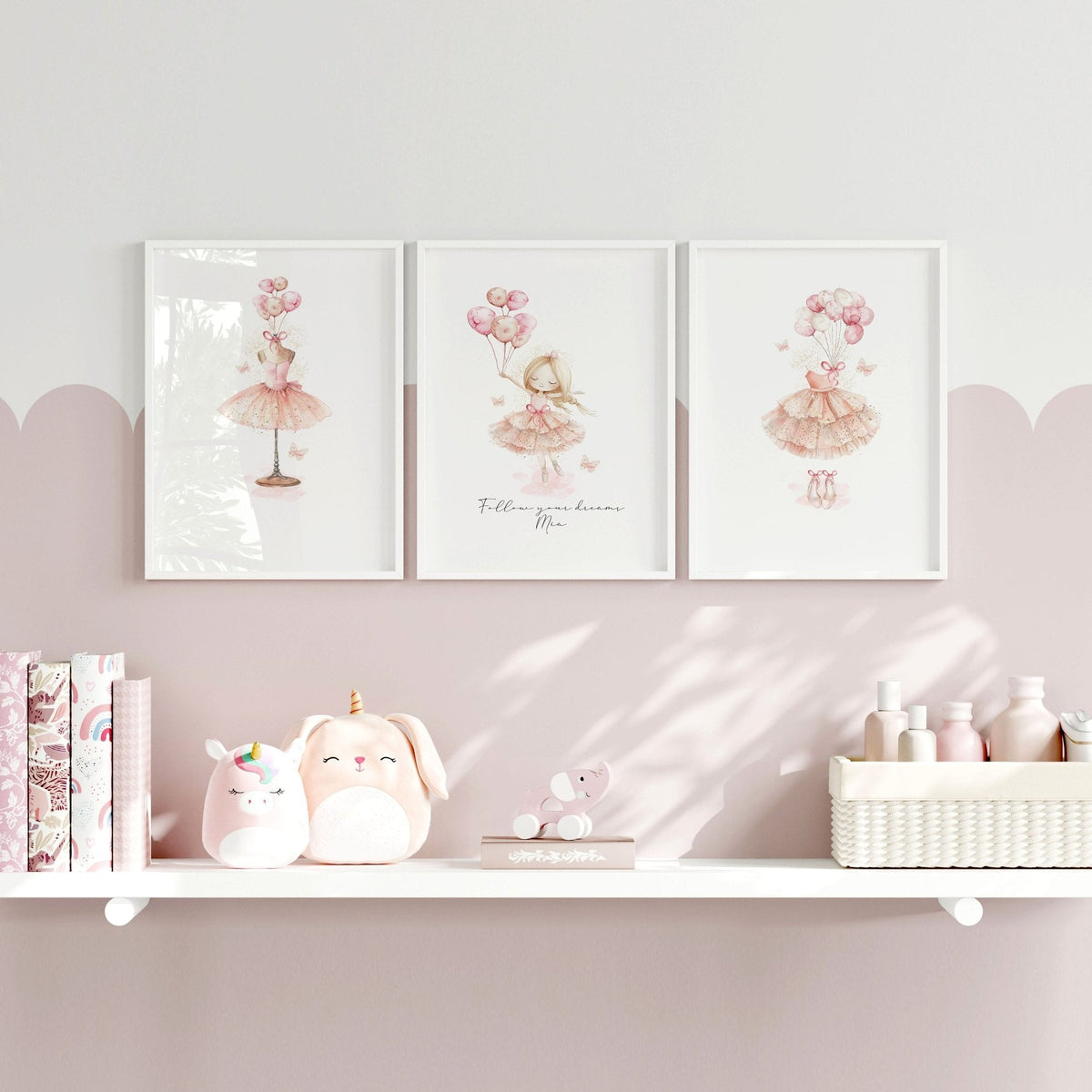 Ballerina Artwork | Set of 3 wall art prints