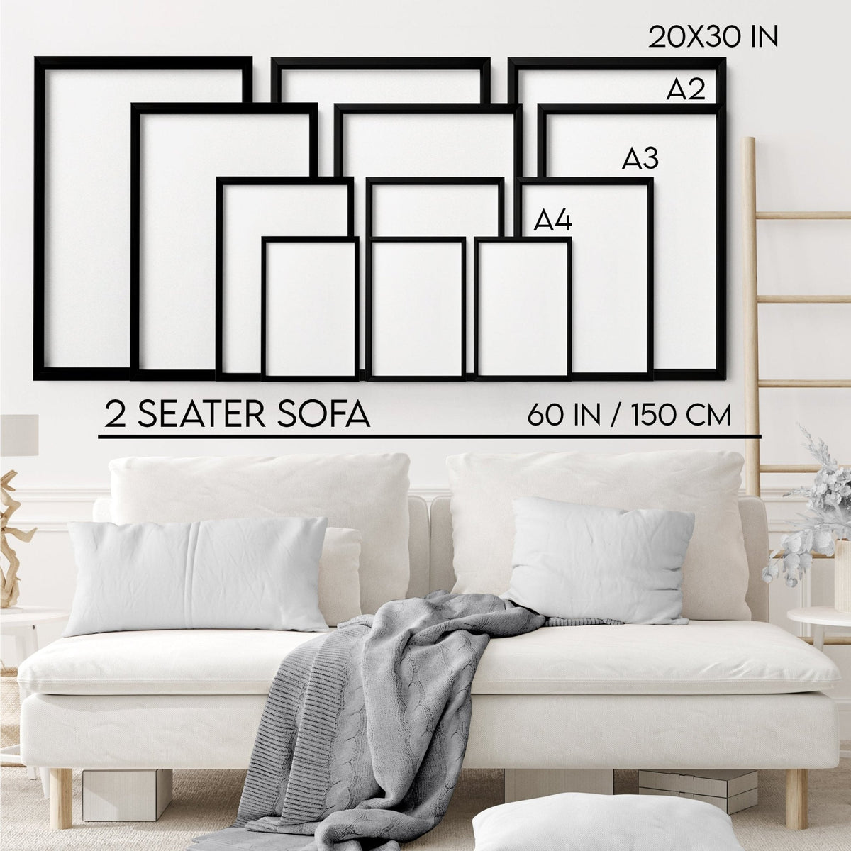 3 Piece Christian Wall Art – Set of 3 Framed Prints