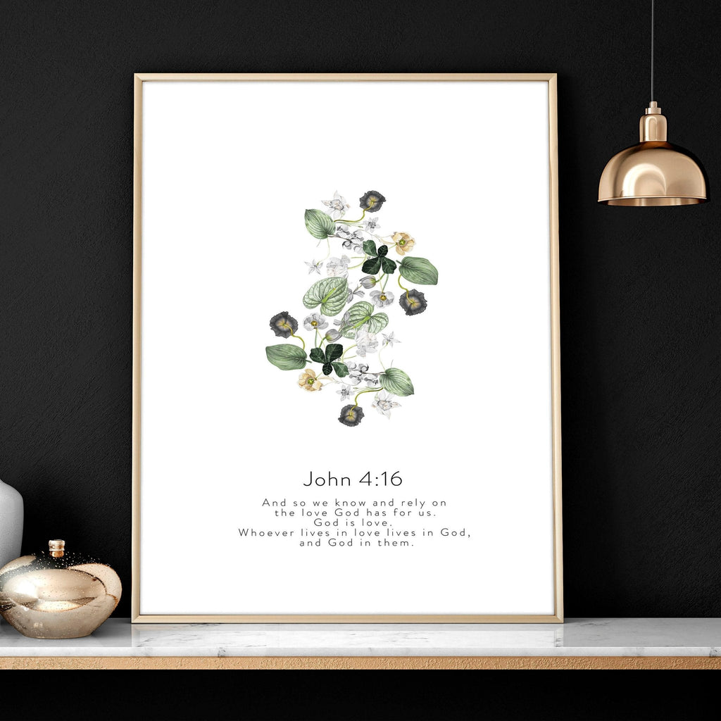 Christian Prints – Set of 3 Living Room Wall Art