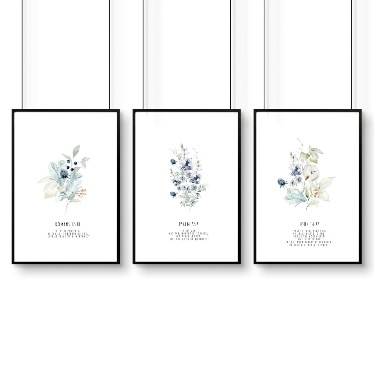 Christian posters | set of 3 Home decoration wall art prints