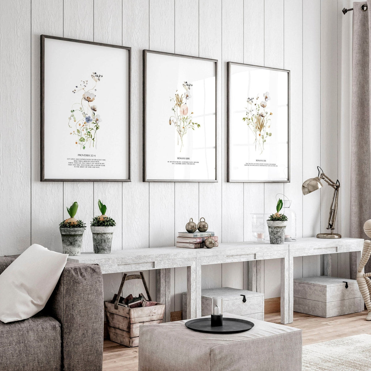 Prints for Hallway – Set of 3 Christian Wall Art