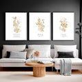 Bible quote wall art | set of 3 Christian wall art prints