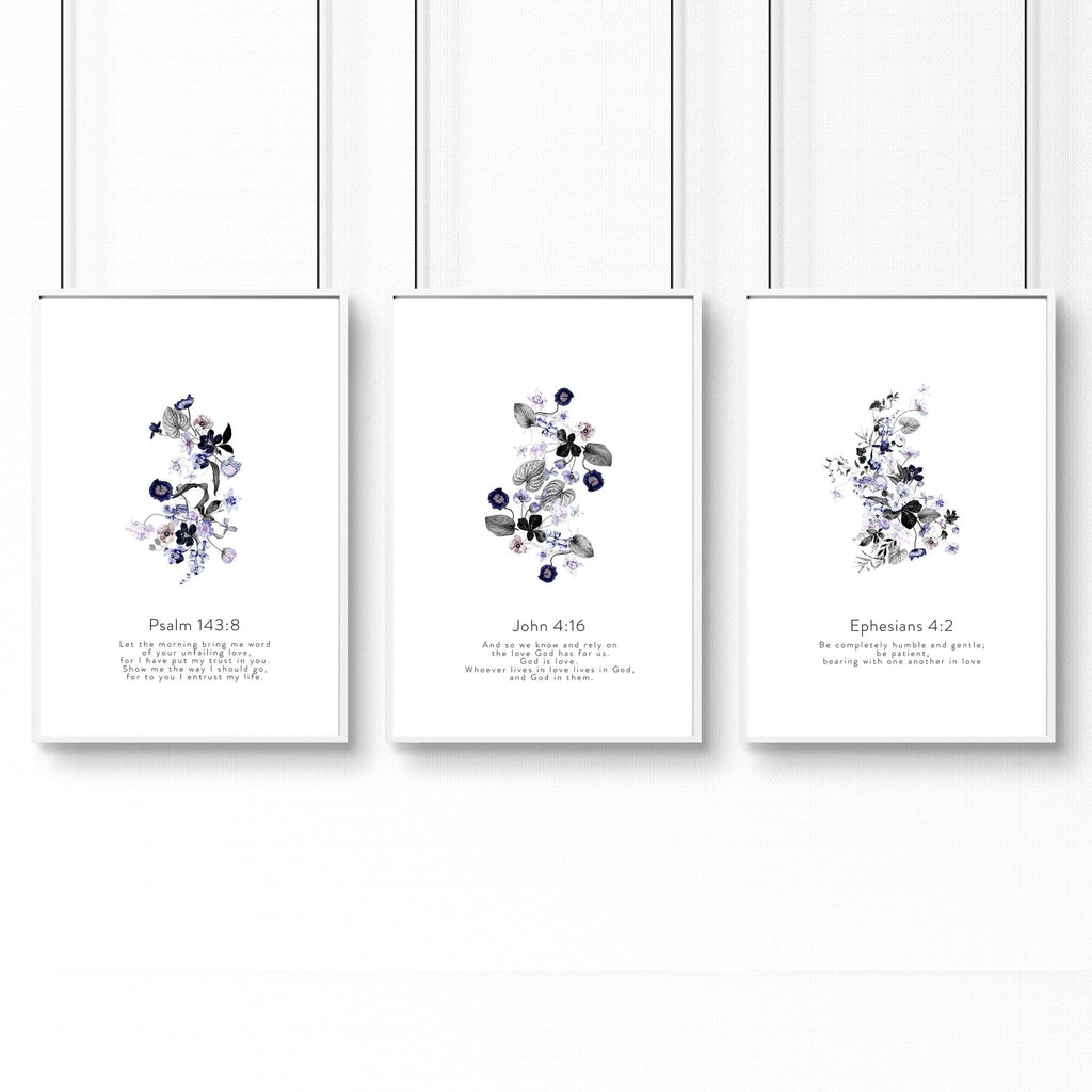 Christian Wall Art – Set of 3 Prints