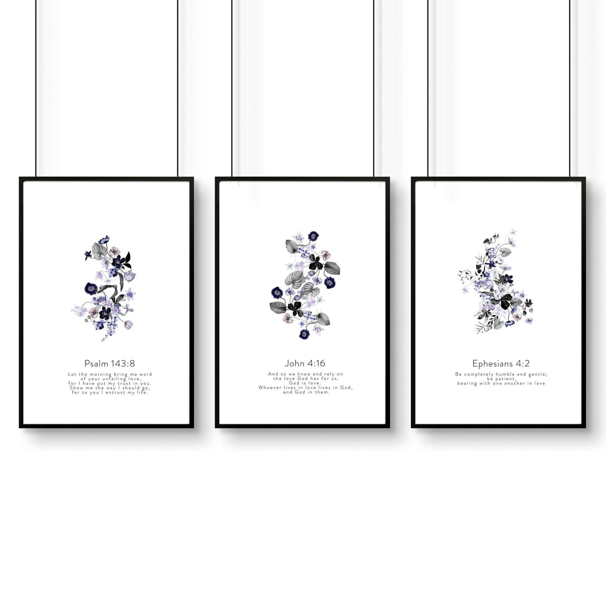 Christian Wall Art – Set of 3 Prints