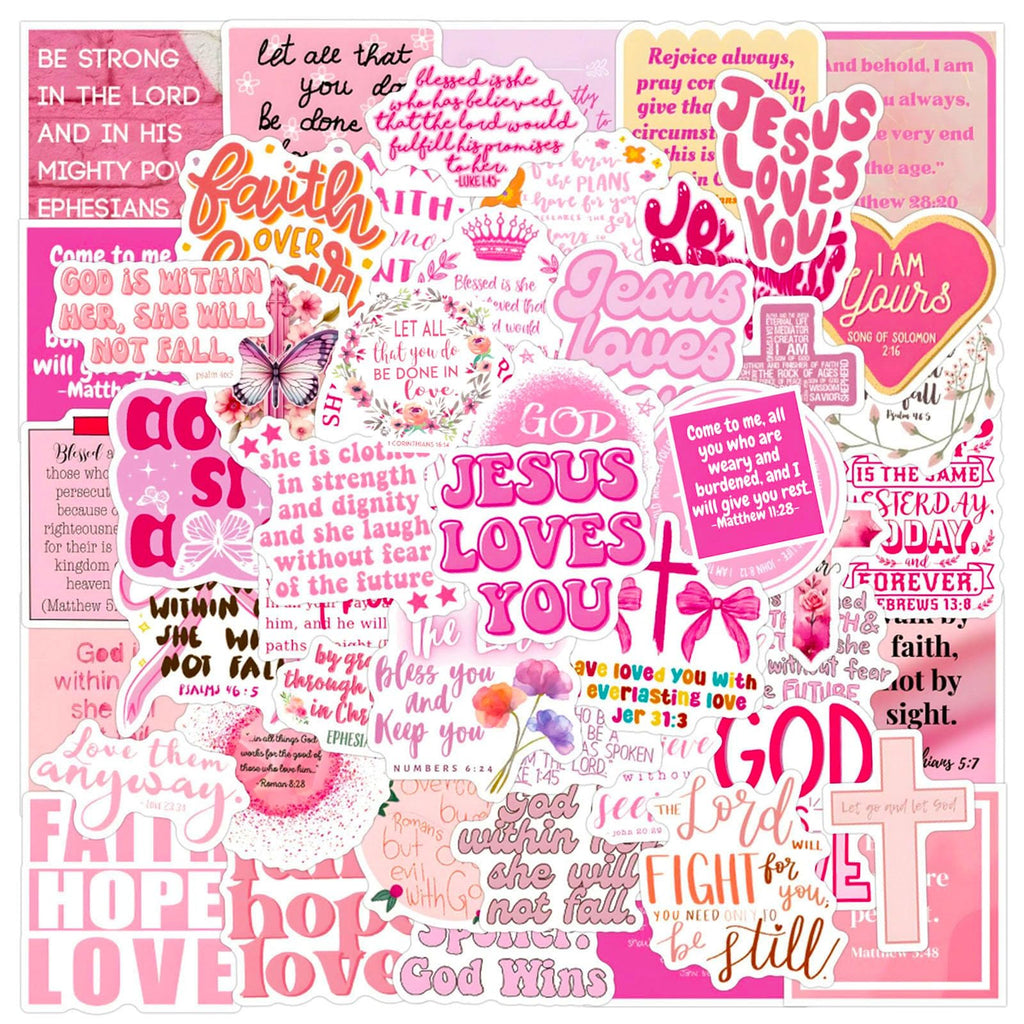 DothRayan 100 Pcs Bible Verse Stickers – Bible Journaling & Water Bottle Decor