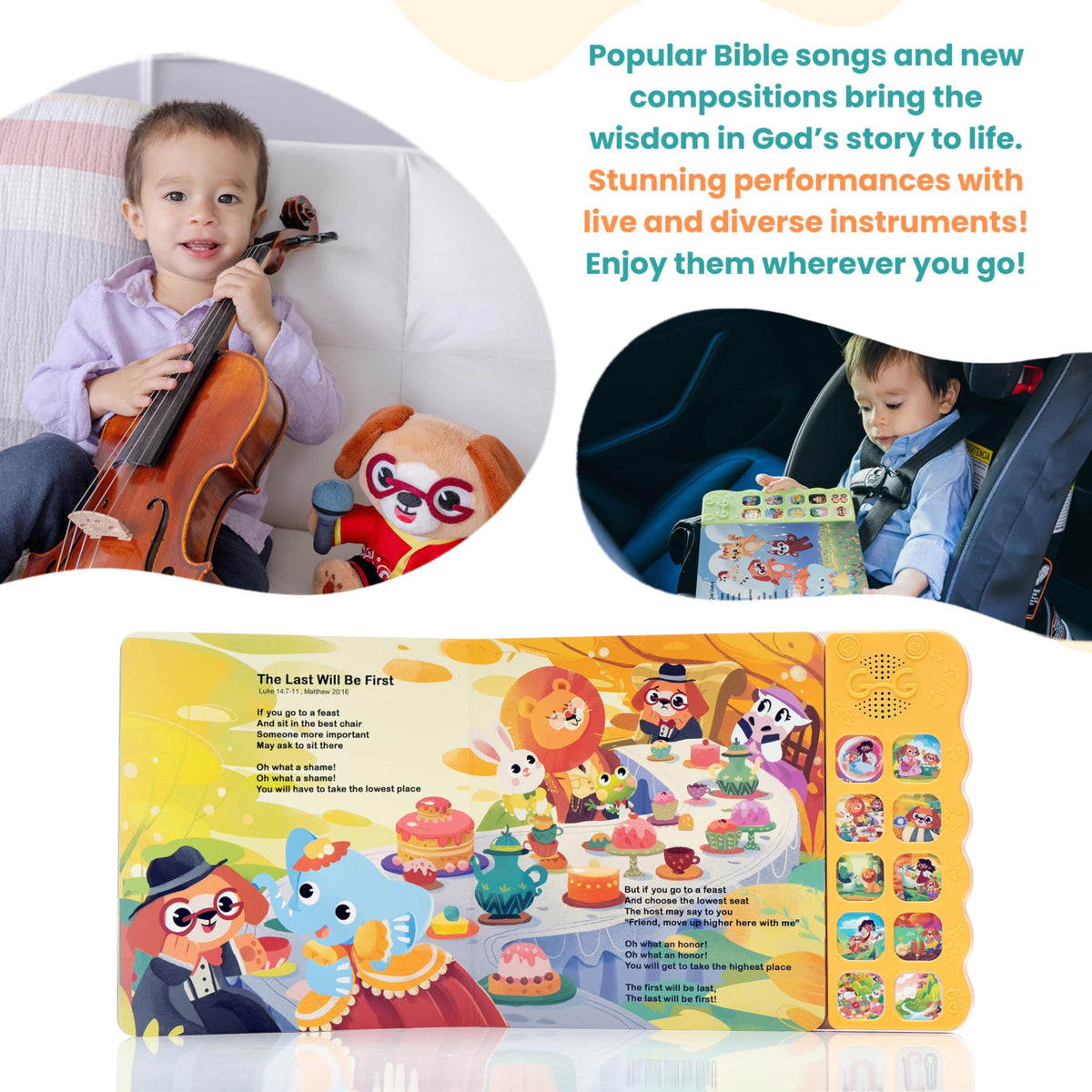 GO GO Bible Songs of Wisdom: Toddler Bible Songs Book – 10 Songs