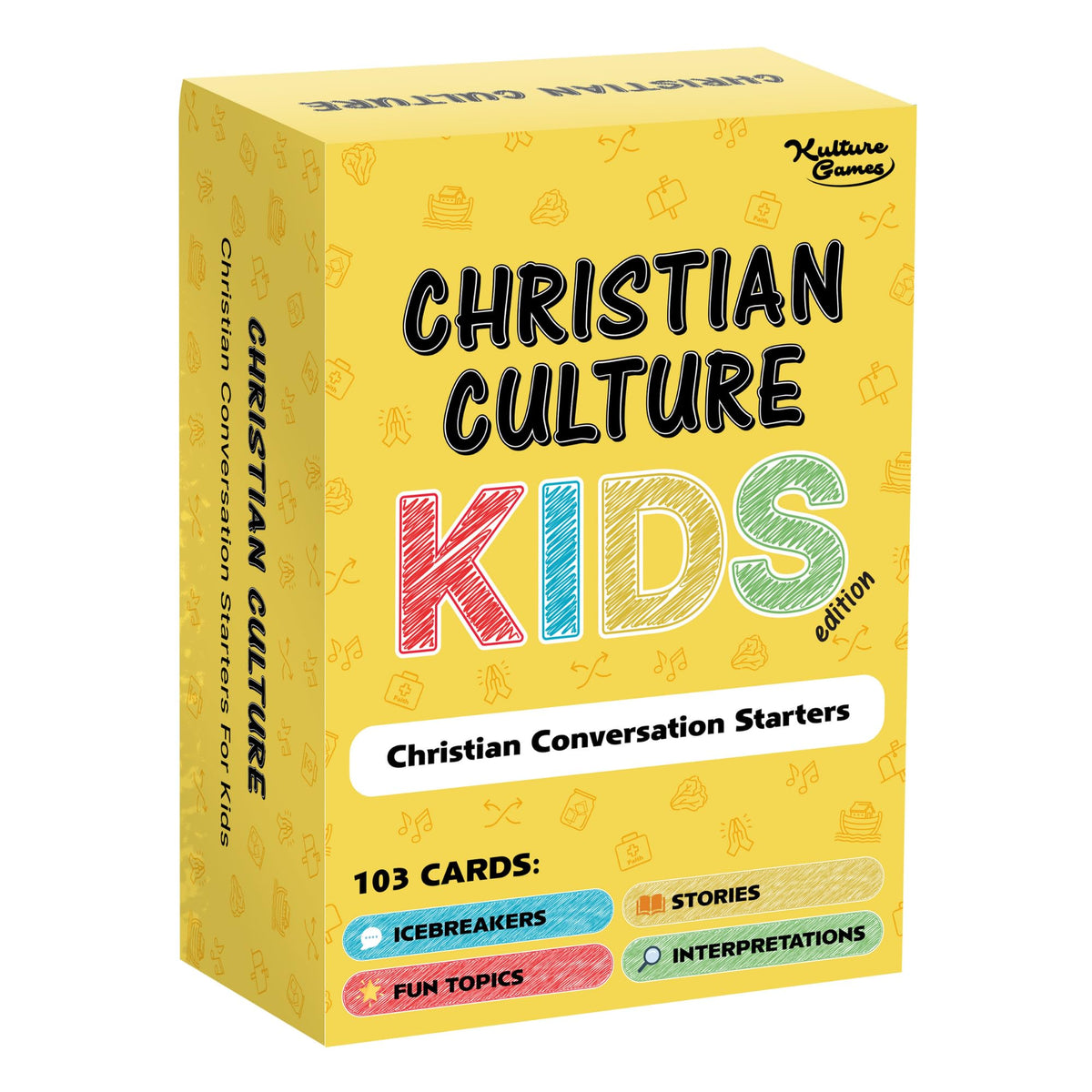 Kulture Games Bible Conversation Cards for Kids 6+ – Faith-Based Family Card Game