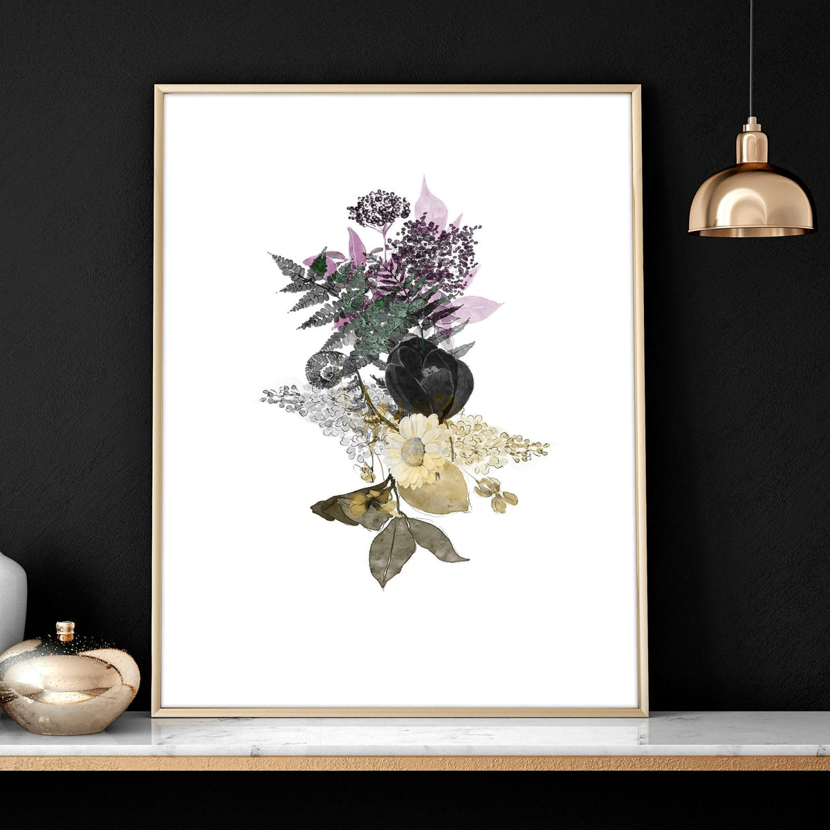 Set of 3 Wall Art – Large Floral Prints for Living Room