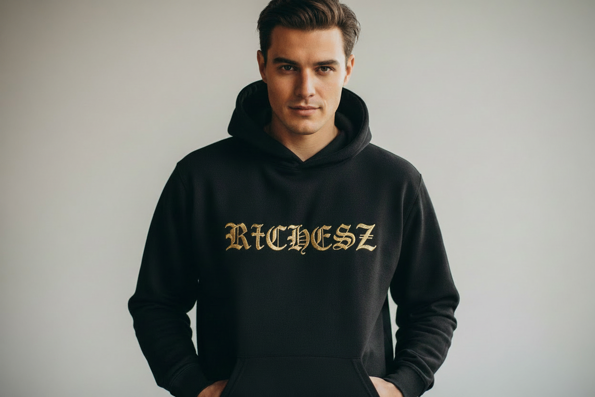 Richesz Bold Text Hoodie