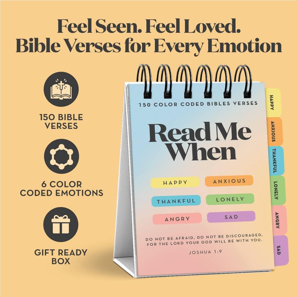 Stitchers Read Me When Bible Verse Flipbook – Christian Gifts for Women & Men