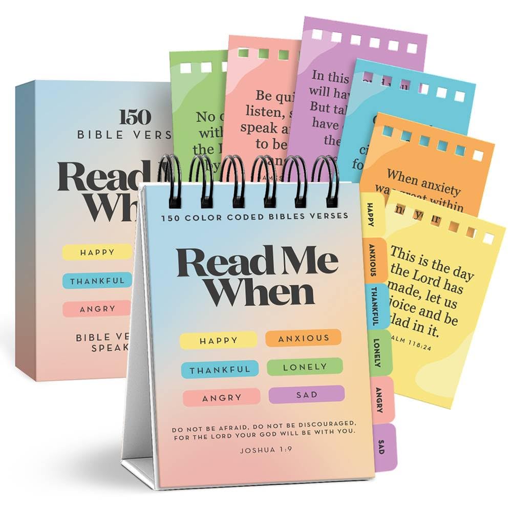 Stitchers Read Me When Bible Verse Flipbook – Christian Gifts for Women & Men