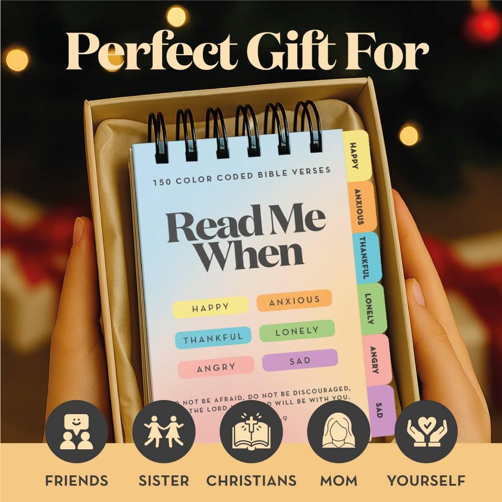 Stitchers Read Me When Bible Verse Flipbook – Christian Gifts for Women & Men