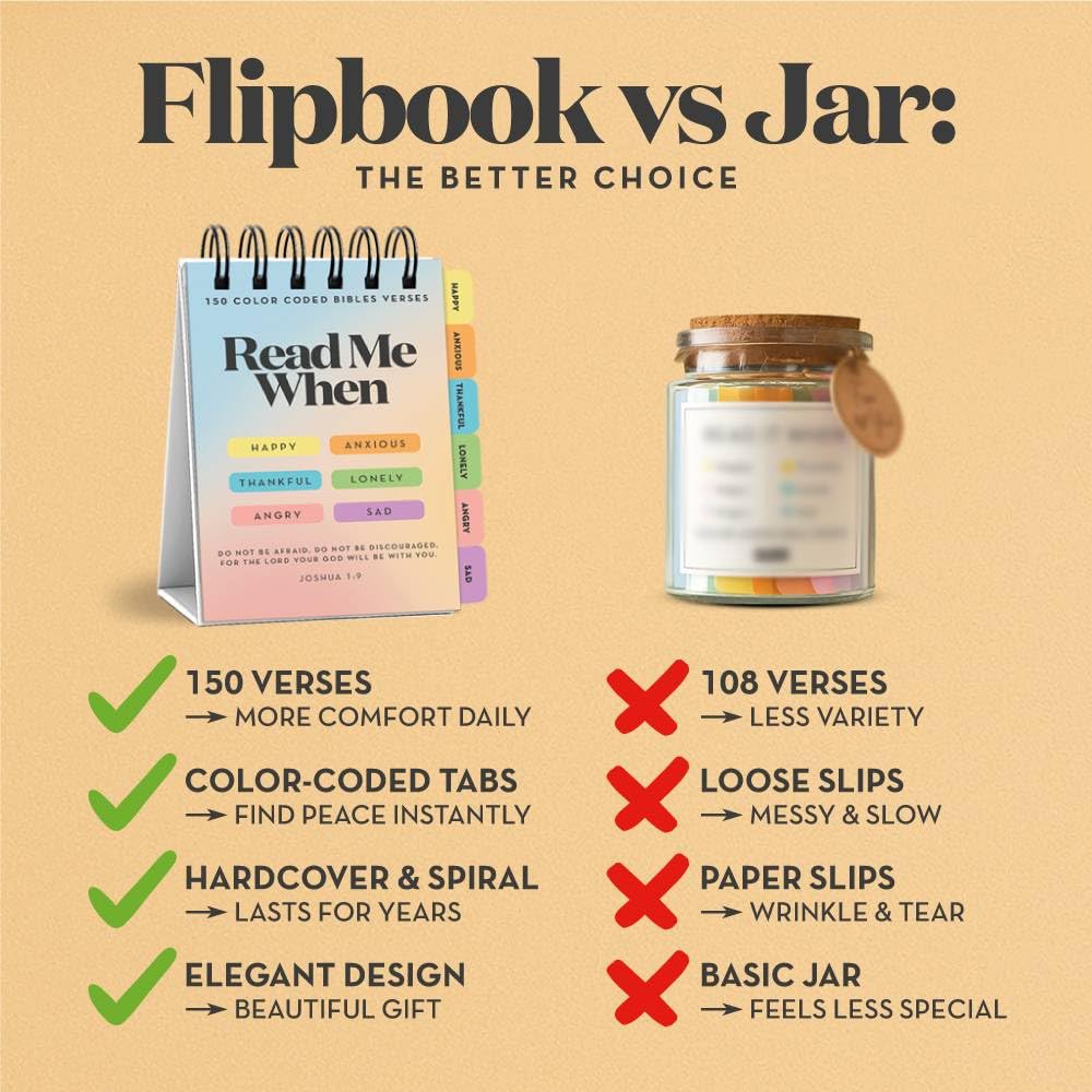 Stitchers Read Me When Bible Verse Flipbook – Christian Gifts for Women & Men