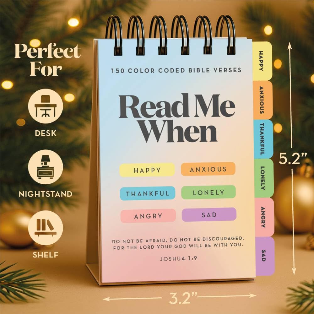 Stitchers Read Me When Bible Verse Flipbook – Christian Gifts for Women & Men